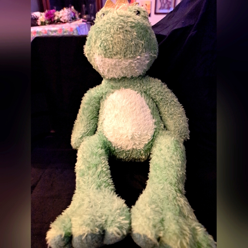 Green Plush Frog Toy